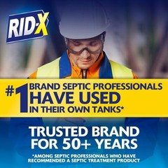 Rid-X Septic System Powder Pacs – 3.2oz, Toilet Safe, Removes Soil