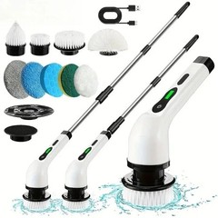 ANENG Electric Spin Scrubber Cordless Cleaning Brush for Bathroom Kitchen