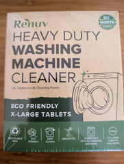 Renuv Washing Machine Cleaner Tablets, 6 XL Tablets, 6 Month Supply, HE Safe