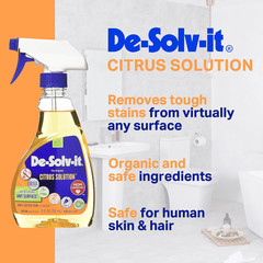 Orange-Sol De-Solv-It Citrus Solution – Odor & Stain Remover for Cloth, Wood, Gl