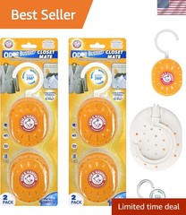 Odor Busterz by Arm & Hammer – 4 Pack Closet Deodorizer for 60 Days Freshness