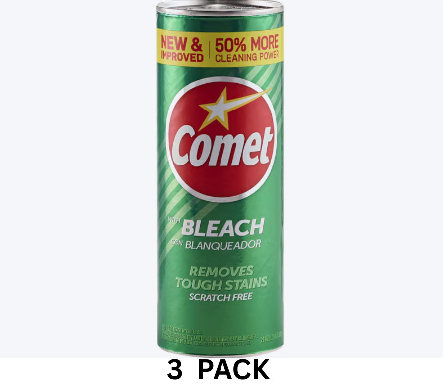 Comet With Bleach 21 oz (3 PACK)