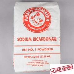 50 lb. Bulk Bag Sodium Bicarbonate Baking Commercial Soda Home Pantry Supply