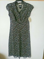 SPEECHLESS JUNIORS DRESS BROWN WITH DOTS 2 PIECES SIZE 5 NWT POLYESTER WASH COLD