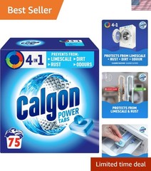 75 Count 4-in-1 Washing Machine Cleaner & Water Softener Tablets – Deep Clean