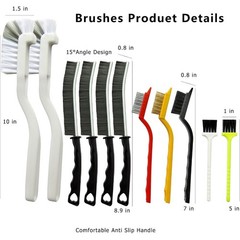 11Pcs Crevice Cleaning Brush,Gap Cleaning Brush with Long Handle,Small Gap