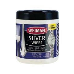 Weiman Jewelry Polish Cleaner, Tarnish Remover Wipes – 20 Count – 20