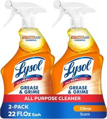 Lysol Pro Kitchen Spray Cleaner and Degreaser 22oz (Pack of 2)