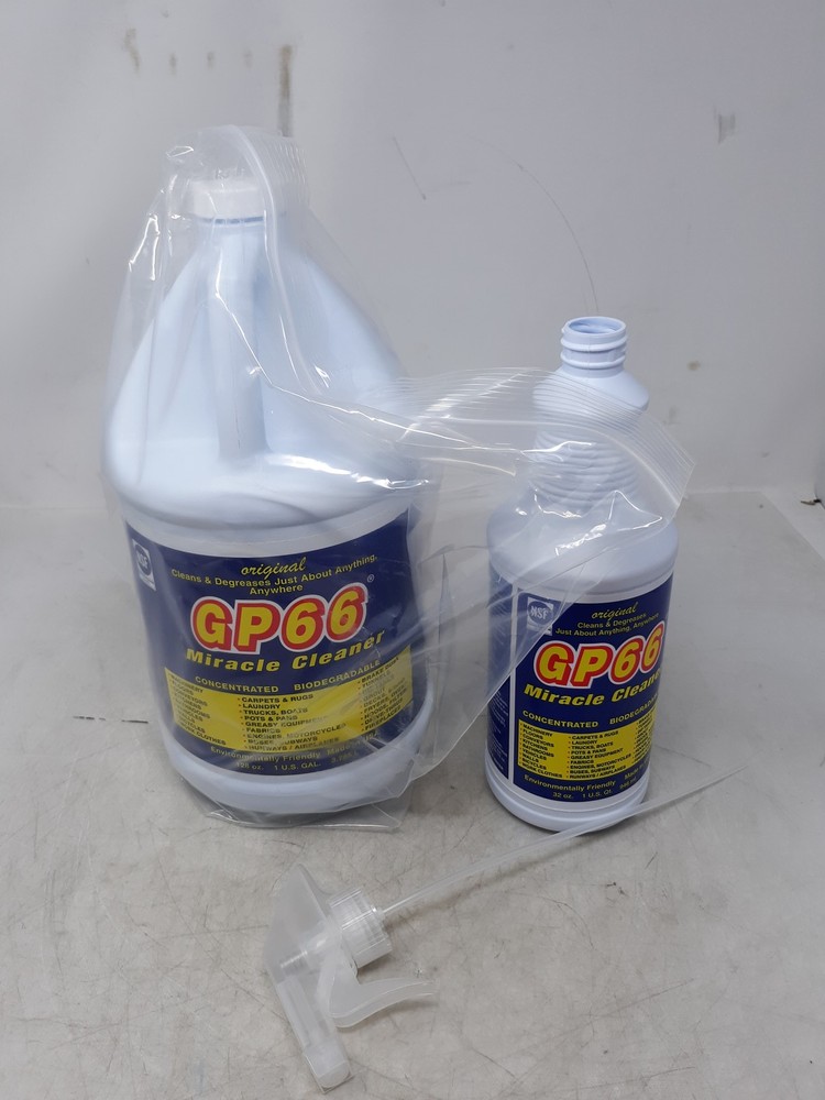 GP66 Miracle Cleaner Concentrate Multi‑Surface Cleaner 1 gal + 32 oz Lot