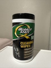 Quaker State Car Cleaning Wipes, Wipes for Interior and Car Exterior, 50 Wipes