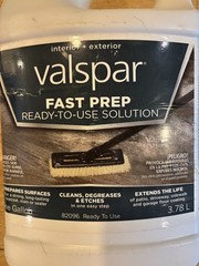 Valspar Fast Prep Indoor/Outdoor Surface Cleaner Solution – Lot 2 – 1 Gallon Ea.