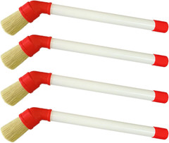 Tire Lube Brush Applicator Swab (4-Pack),11″ Plastic Handle and 45° Angled Desig