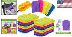 40-Pc Reusable Feather Duster Refills – Dark Color