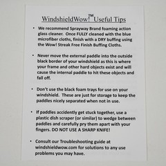 Windshield WOW! Pro Set Windshield Magnetic Cleaning Kit w/ Extra Cloths