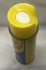 SC Johnson Duster Plus Lemon Scent 1984 Aerosol Colorful Spray Can Prop