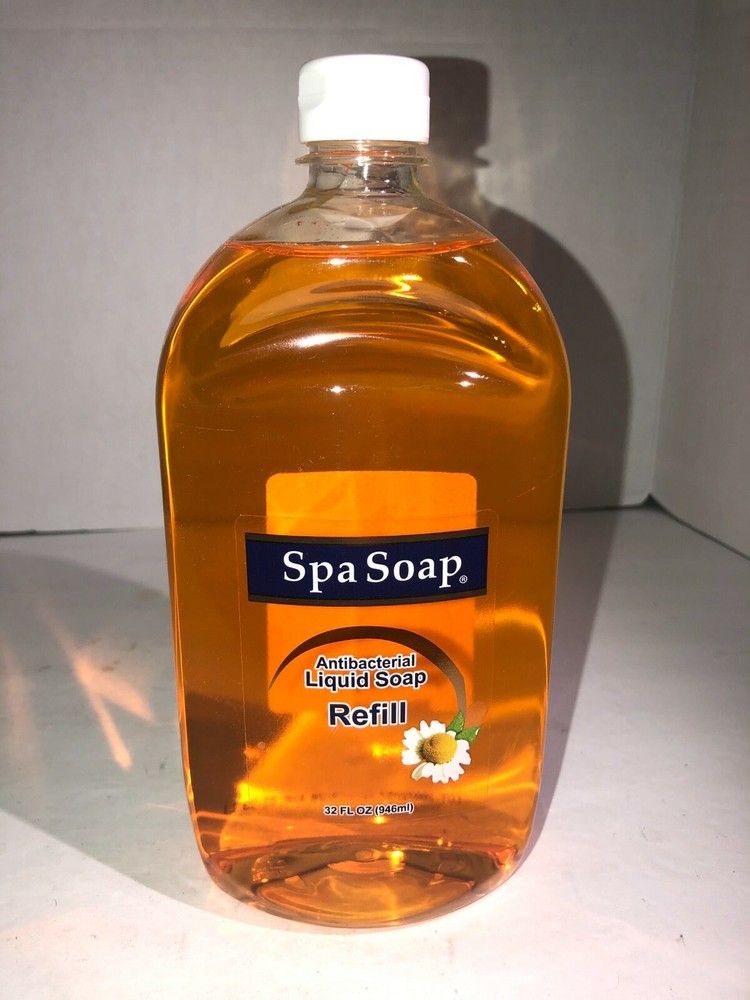 Spa Soap Antibacterial Liquid Soap Refill 1ea 32FL OZ New- Ship24HRS