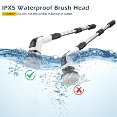 Electric Spin Scrubber, Power Shower Cleaning Brush with Long Handle | Cordle…