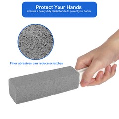 2 Pcs Pumice Stone Cleaning Heavy Duty Handle Toilet Scouring Stain Remover Tool