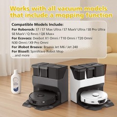 Floor Cleaning Solution 2 Pack for Tineco & Robot Vacuums – Concentrated Formula