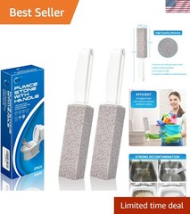 Stone for Toilet Bowl Cleaning, Stick with Handle,Cleans Away Limescale Stain…