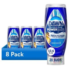 Dish Soap Platinum Plus EZ Squeeze Bottle 13.6 oz 8 Pack