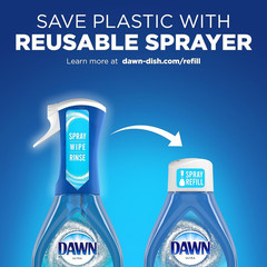 Dawn Powerwash Spray, Dish Soap, Dishwashing Liquid, Fresh, 1 Starter Kit + 3 Re
