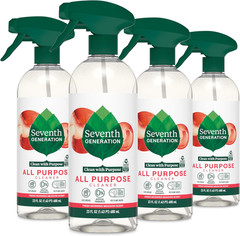 Seventh Generation All Purpose Cleaner Spray 23 fl oz Morning Meadow 4-Pack New