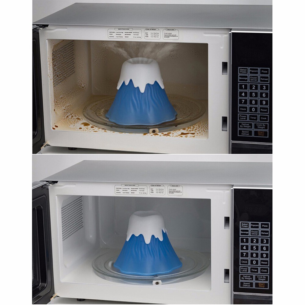 Volcano Erupt Microwave Oven Cleaner Steam Clean Kitchen Gadget Cleaning Tool