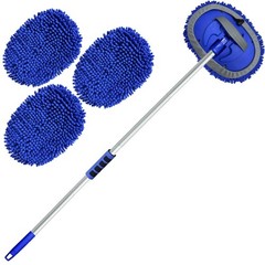 Wontolf 62” Car Wash Brush Kit with Long Handle, Chenille Microfiber Car Was…