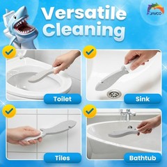 Pumice Stone Cleaning Set with Handle – 4 Pack for Porcelain, Ceramic & Tile
