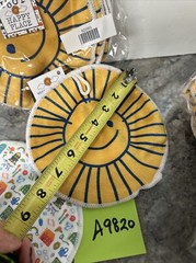 Lot Of 12 NWT Beekman 1802 Happy Place Face Microfiber Cleaning Mitt Sun 7.5″