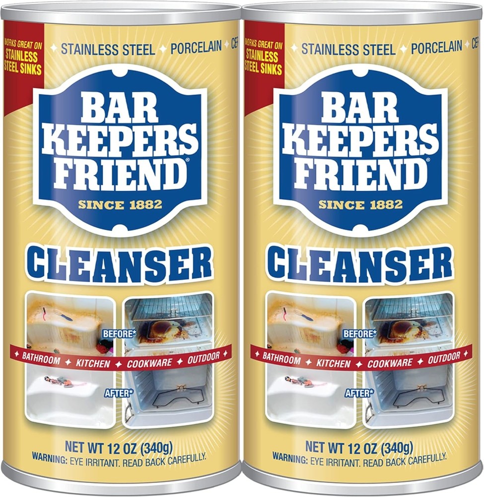 Bar Keepers Friend Powder Cleanser (2 x 12 oz) Multipurpose Cleaner