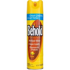 3 Pack Behold Furniture Polish Aerosol, Lemon, 12.5 oz