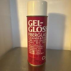 Gel Gloss Cleaner 12 Ounce Aerosol Safe for Acrylics Stainless Steel and More