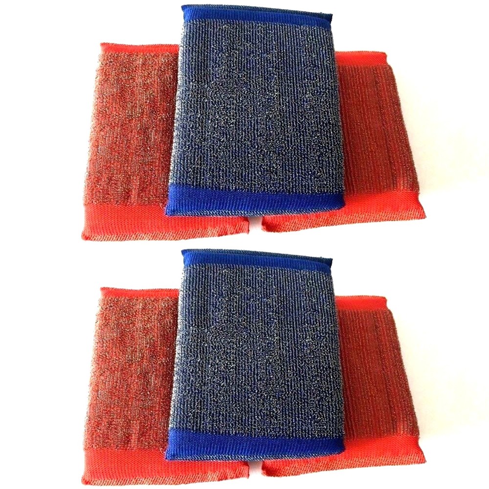 2 Packs 3 Pcs Shining Multi-purpose heavy duty scrubbers Scrub Sponge 5″x 4″