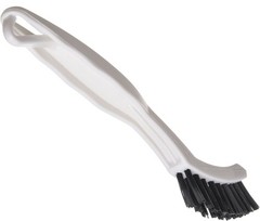 Flo-Pac Grout Brush with Nylon Bristles, Scrubber with Handle for Bathroom an…
