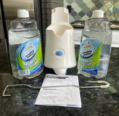 Scrubbing Bubbles Automatic Shower Cleaner Sprayer Unit, Hanger, 2-34 Oz Refills