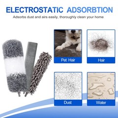 Duster Kit (11PCS) – Washable Dusters with Extension Pole (30 to 100 in)