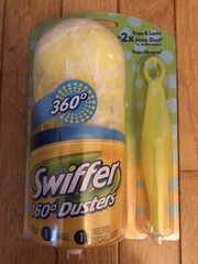 New Swiffer 360 Dusters Short Handle 1-Count Starter Kit Traps & Locks Dust