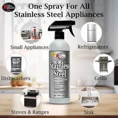 Stainless Steel Cleaner and Polish, Streak-Free Cleaning Solution for Chrome …