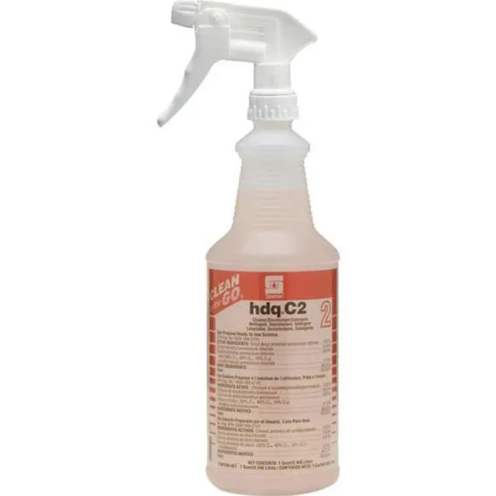 Spartan 32 Oz Spray Bottle w/ Trigger Clean on the Go hdqC2 Case of 12