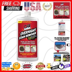 Overnight Stain Remover for Cleaning Oil Stains on Concrete, Driveway, Pavers…