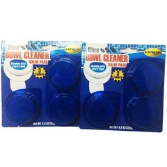 ExFresh Blue Bowl Cleaner Tablets, Value Pack, Pack of 2 (6 Tablets Total)