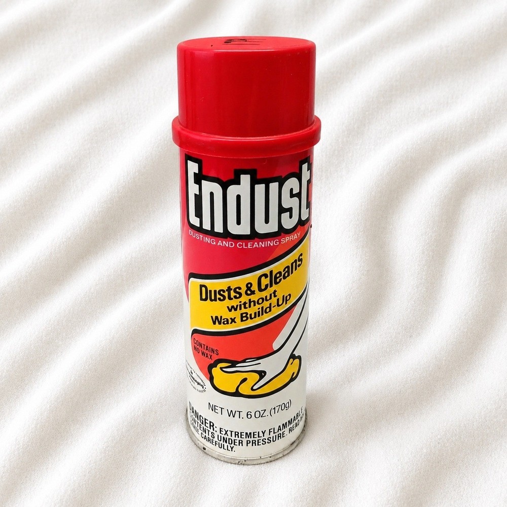 Endust Dusting Spray Vintage 1980 Drackett Good Housekeeping 6oz Red