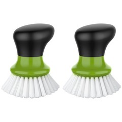 MR.SIGA Dish Scrub Brush, Palm Brush 2.9 x 2.7 x 3.7 inch, Green