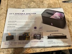 NIB! Vie Oli UV-C Light Portable Sanitizing Collapsible Home Case
