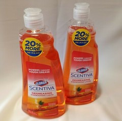 ( 2) Clorox Scentiva Hawaiian Sunshine Degreasing Dishwashing Liquid 26 fl oz 