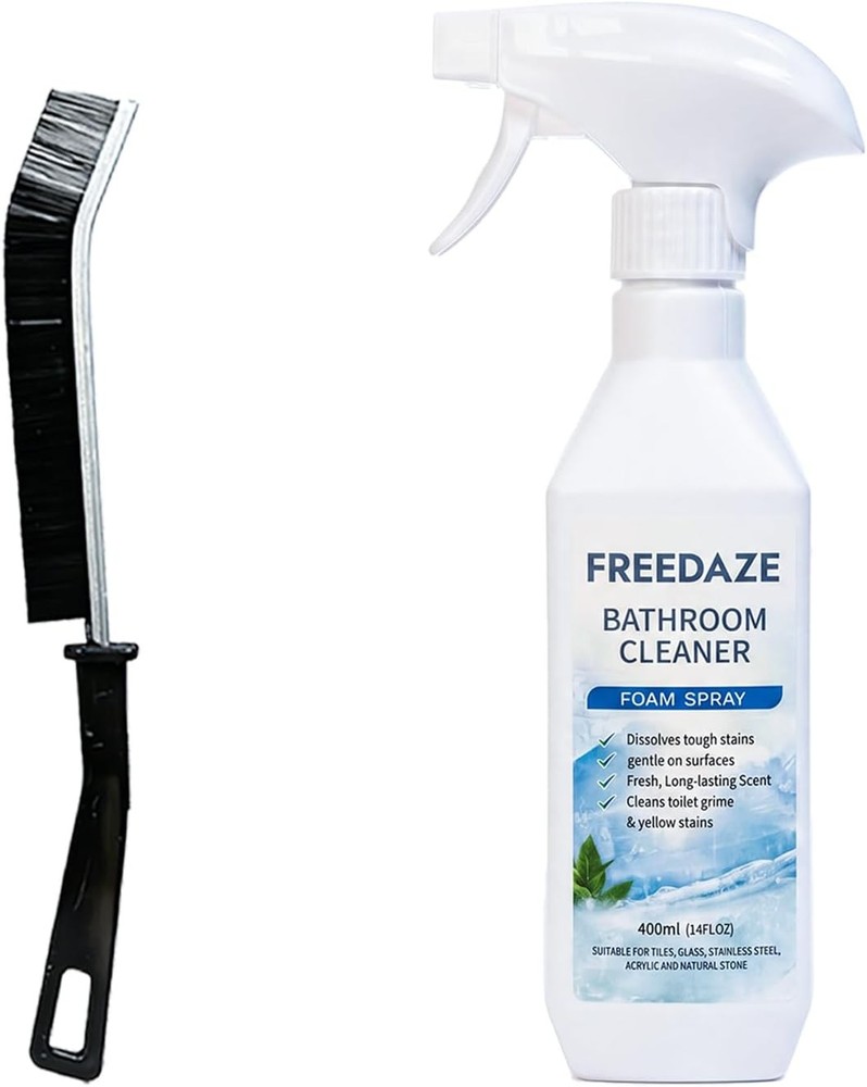 Bathroom Cleaner Foam Spray (400ml) – Spray, Wait & Scrub for Hard Water Stains,