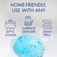 Glisten DP06N-PB Packs Garbage Disposal Care Cleaner Powder 4.9 oz.