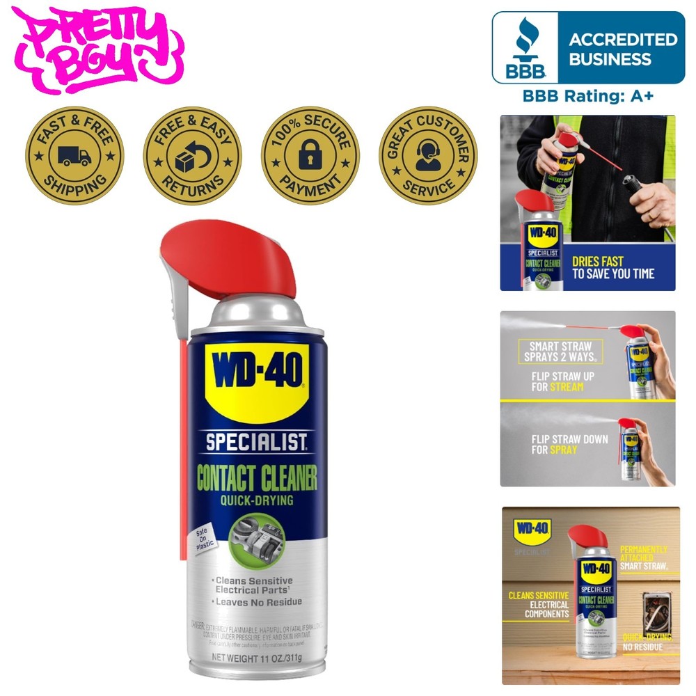 Quick-Drying 11 oz. Contact Cleaner – Safe & Effective for Hard Surface Cleaning